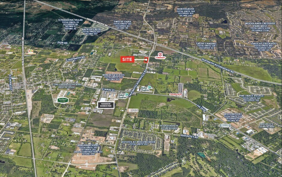24000 Fm 2978, Tomball, TX à vendre - Aérien – Image 2 sur 2