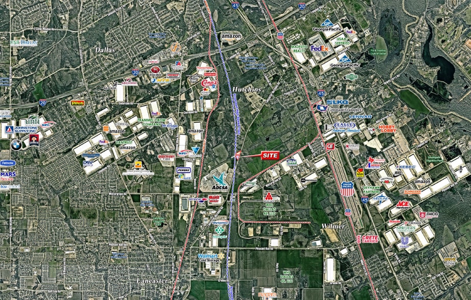 NWC of Lancaster-Hutchins Rd, Dallas, TX à vendre - Aérien – Image 3 sur 3