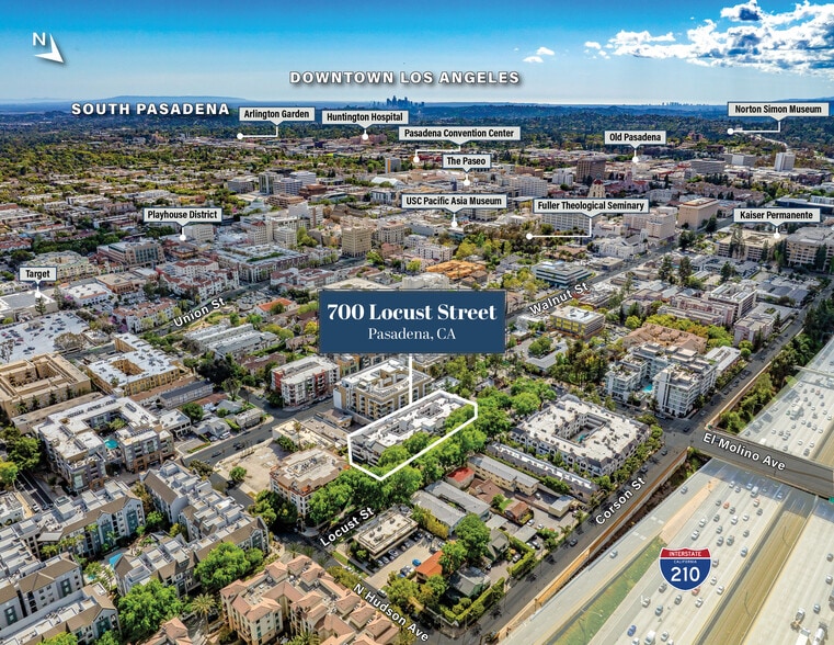 700 Locust St, Pasadena, CA à vendre - Aérien – Image 3 sur 8