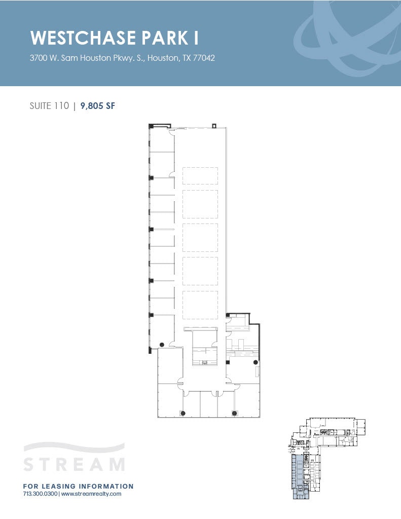3700 W Sam Houston Pky S, Houston, TX à louer Plan d’étage– Image 1 sur 1