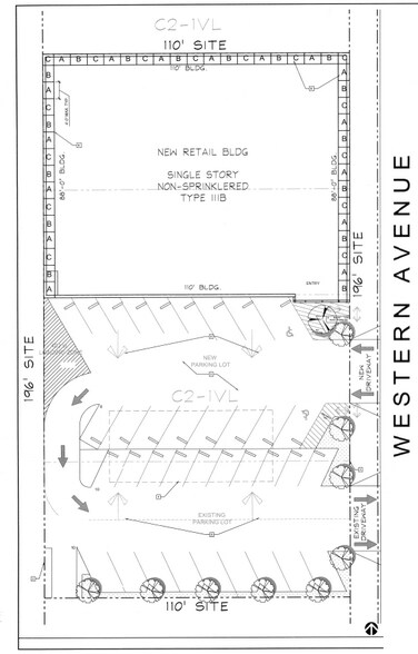 9137 S Western Ave, Los Angeles, CA à louer - Plan cadastral – Image 3 sur 4
