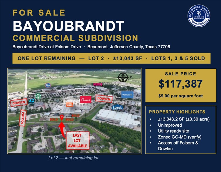2 Bayou Brandt, Beaumont, TX à vendre - Photo de l’immeuble – Image 1 sur 1