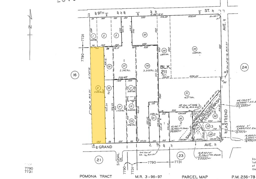 1415 E Grand Ave, Pomona, CA à louer - Plan cadastral – Image 2 sur 2