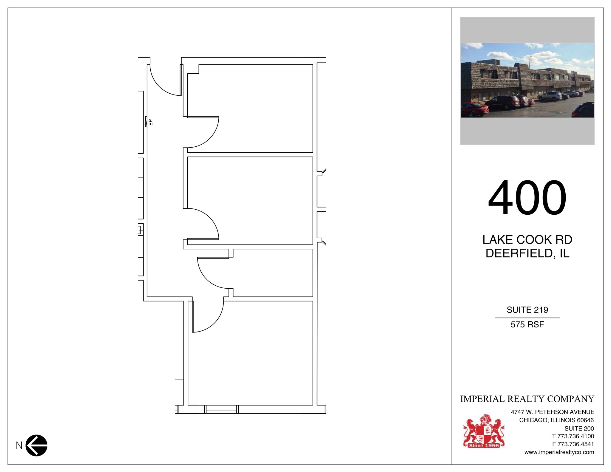400 Lake Cook Rd, Deerfield, IL à louer Plan de site– Image 1 sur 3