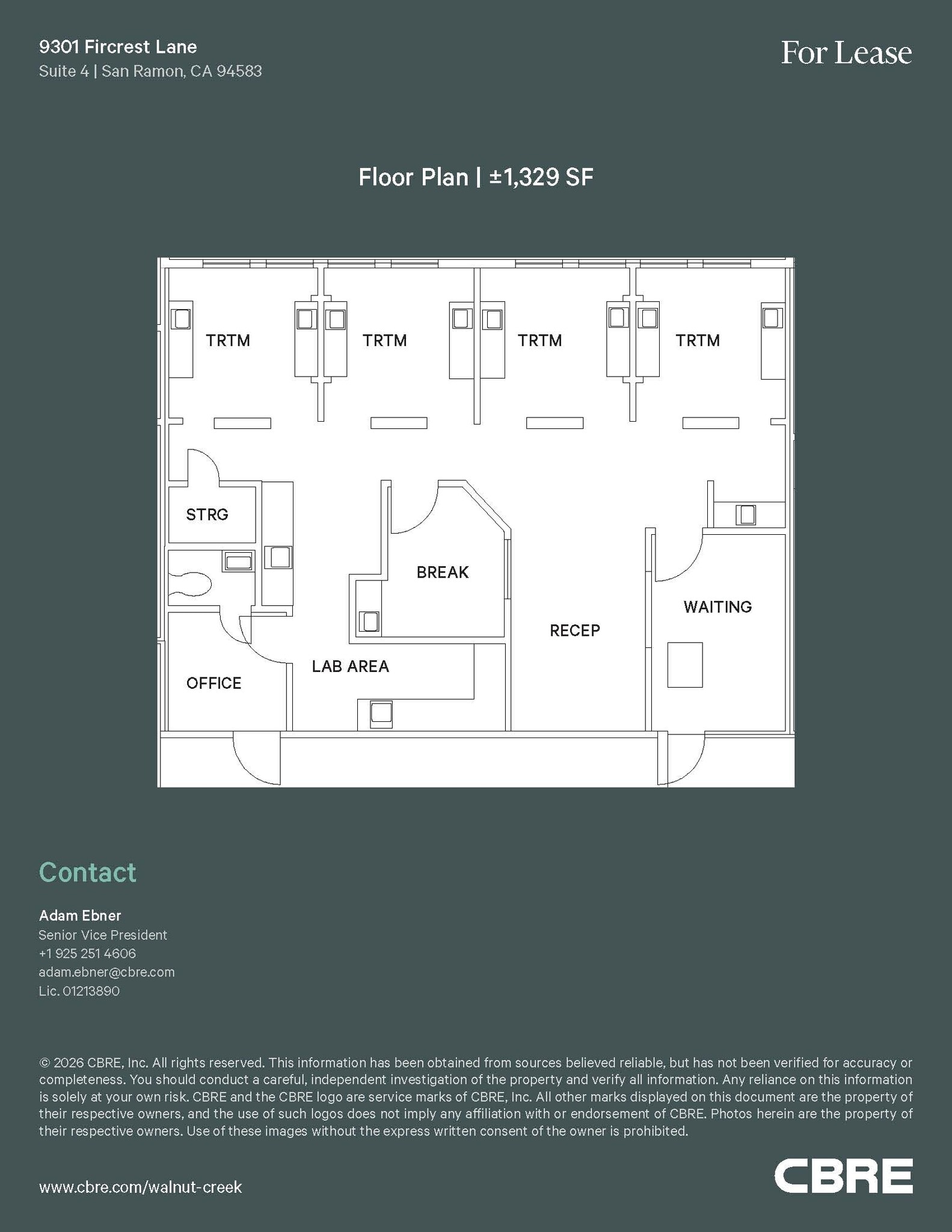 9301 Fircrest Ct, San Ramon, CA à louer Plan d’étage– Image 1 sur 1