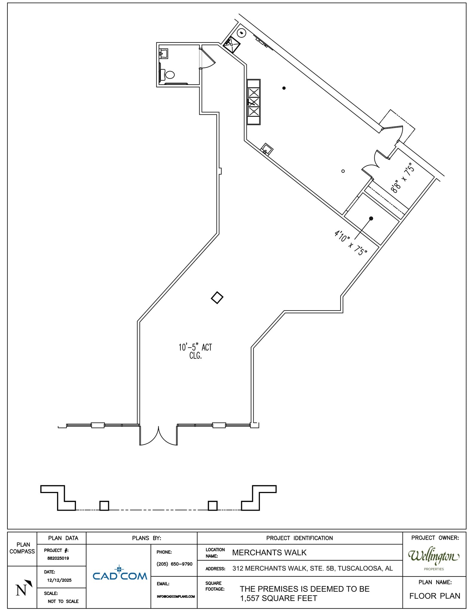 312 Merchants Walk, Tuscaloosa, AL à louer Plan de site– Image 1 sur 1
