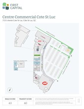 7001-7155 Ch Côte St-Luc, Montréal, QC à louer Plan de site– Image 1 sur 2