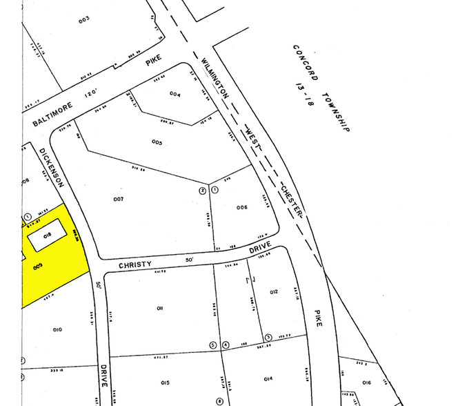 6 Dickinson Dr, Chadds Ford, PA à louer - Plan cadastral – Image 2 sur 6