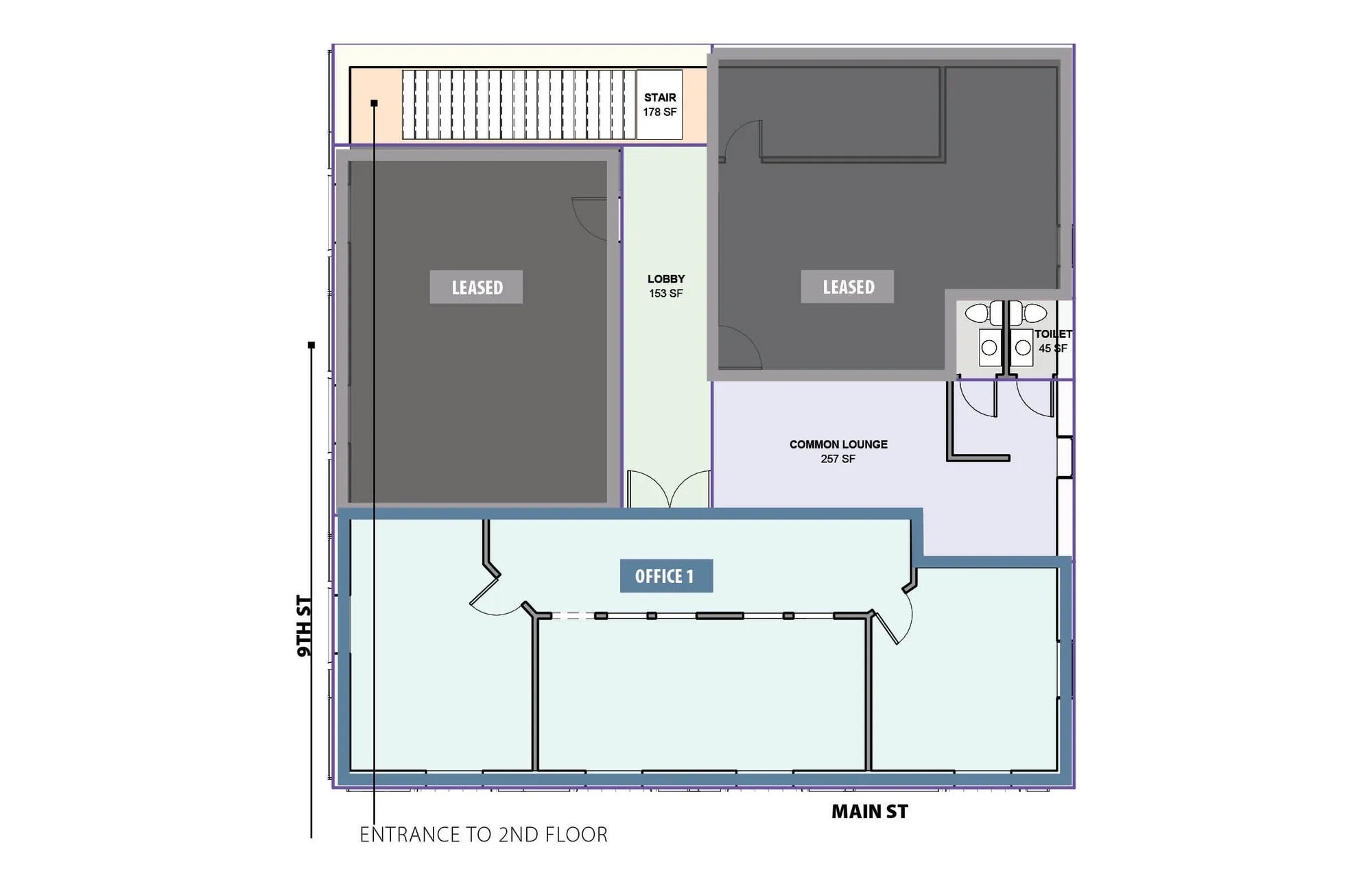 905 Main St, Caldwell, ID à louer Plan d’étage– Image 1 sur 2