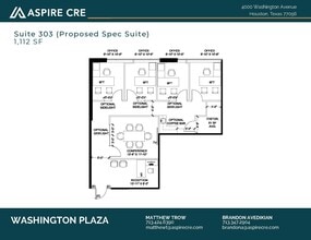 4000 Washington, Houston, TX à louer Plan d’étage– Image 1 sur 1
