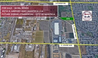 Plus de détails pour 15733 S Airport Way, Manteca, CA - Terrain à vendre