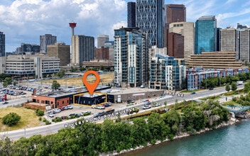 417 Riverfront Av SE, Calgary, AB - Vue aérienne  vue de carte - Image1