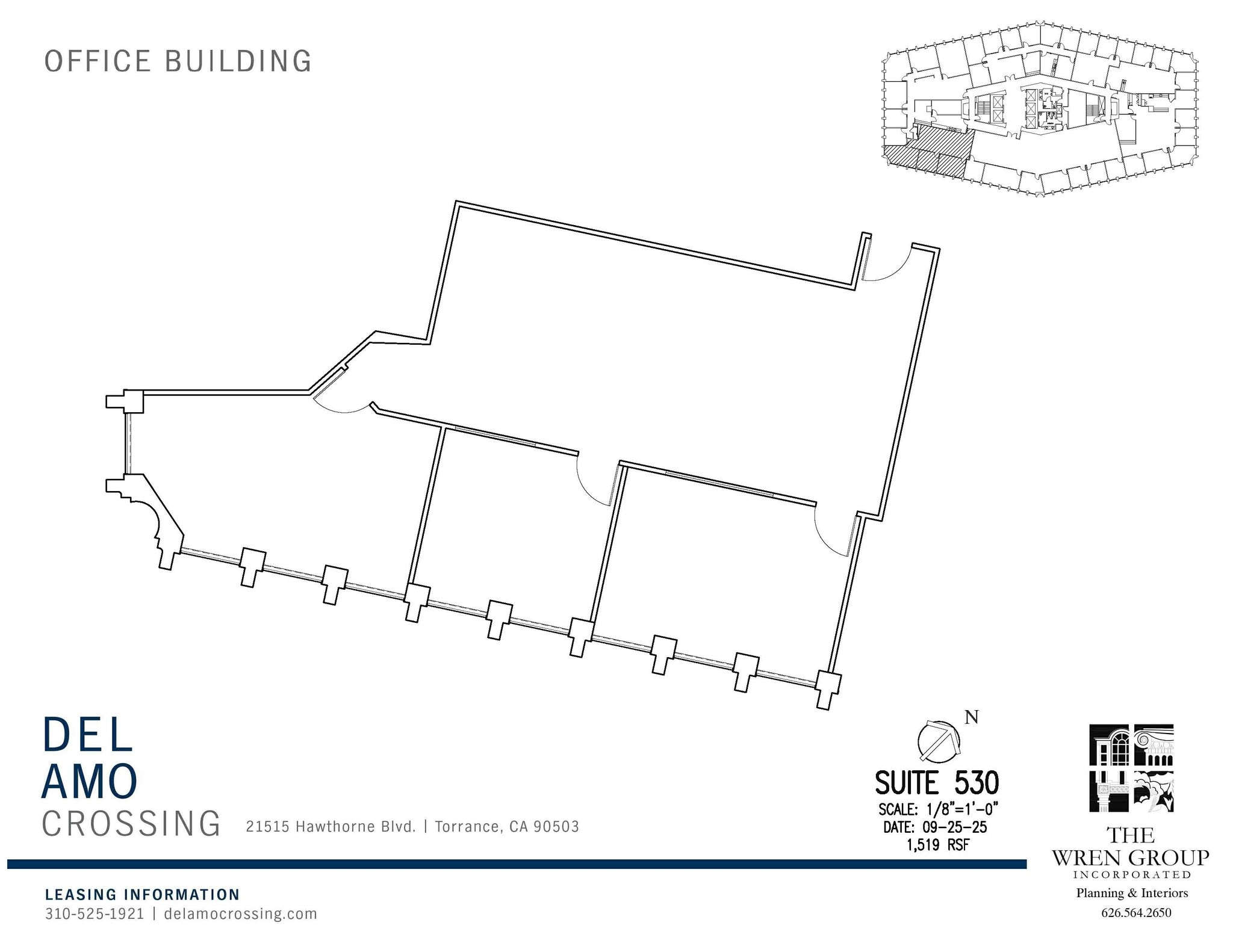 21515 Hawthorne Blvd, Torrance, CA à louer Plan d’étage– Image 1 sur 2
