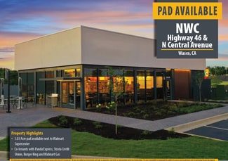 Plus de détails pour NWC Highway 46 & Margalo Street, Wasco, CA - Terrain à louer