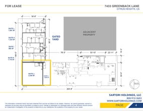 7433 Greenback Ln, Citrus Heights, CA à louer Plan d’étage– Image 1 sur 1