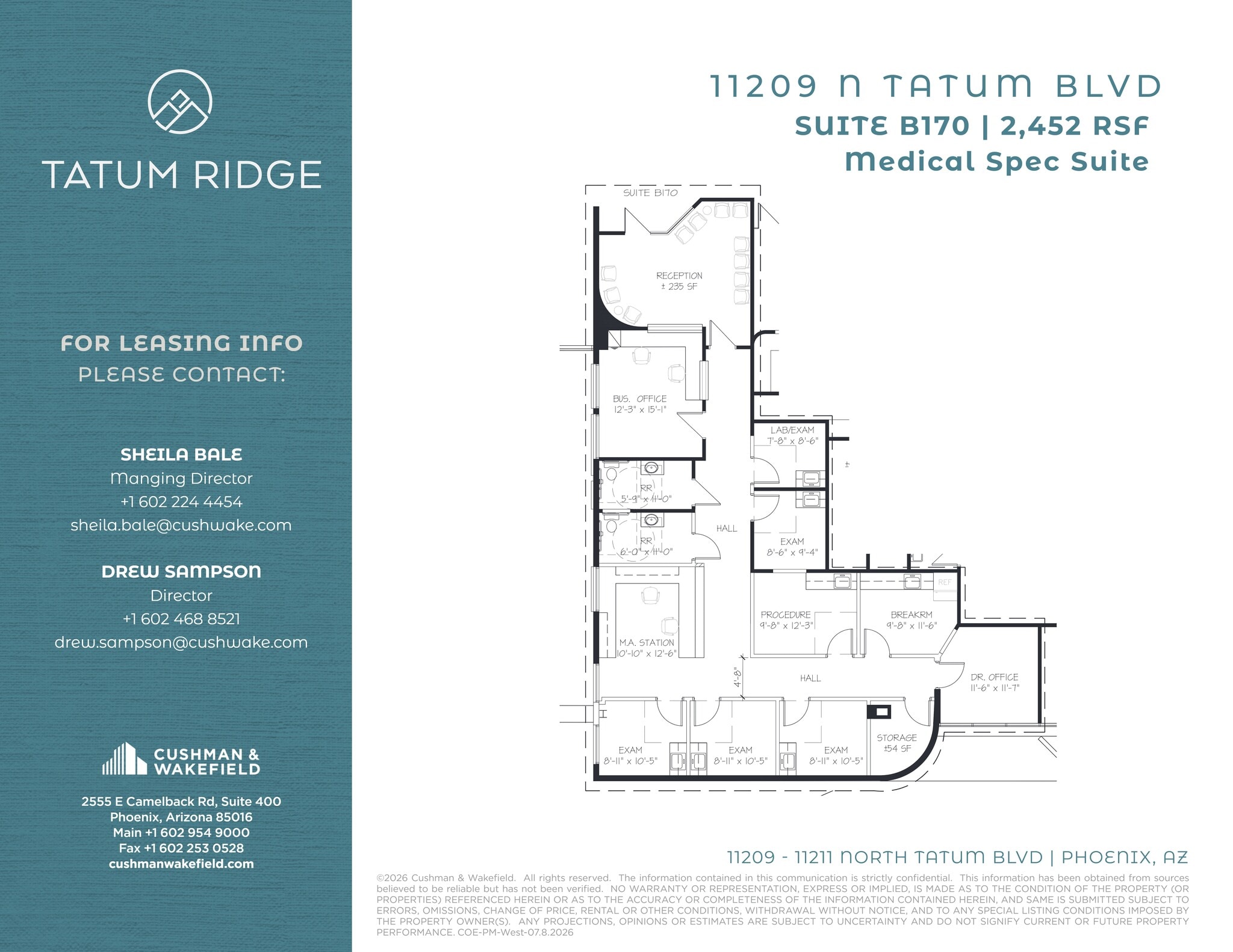 11209 N Tatum Blvd, Phoenix, AZ à louer Plan de site– Image 1 sur 1
