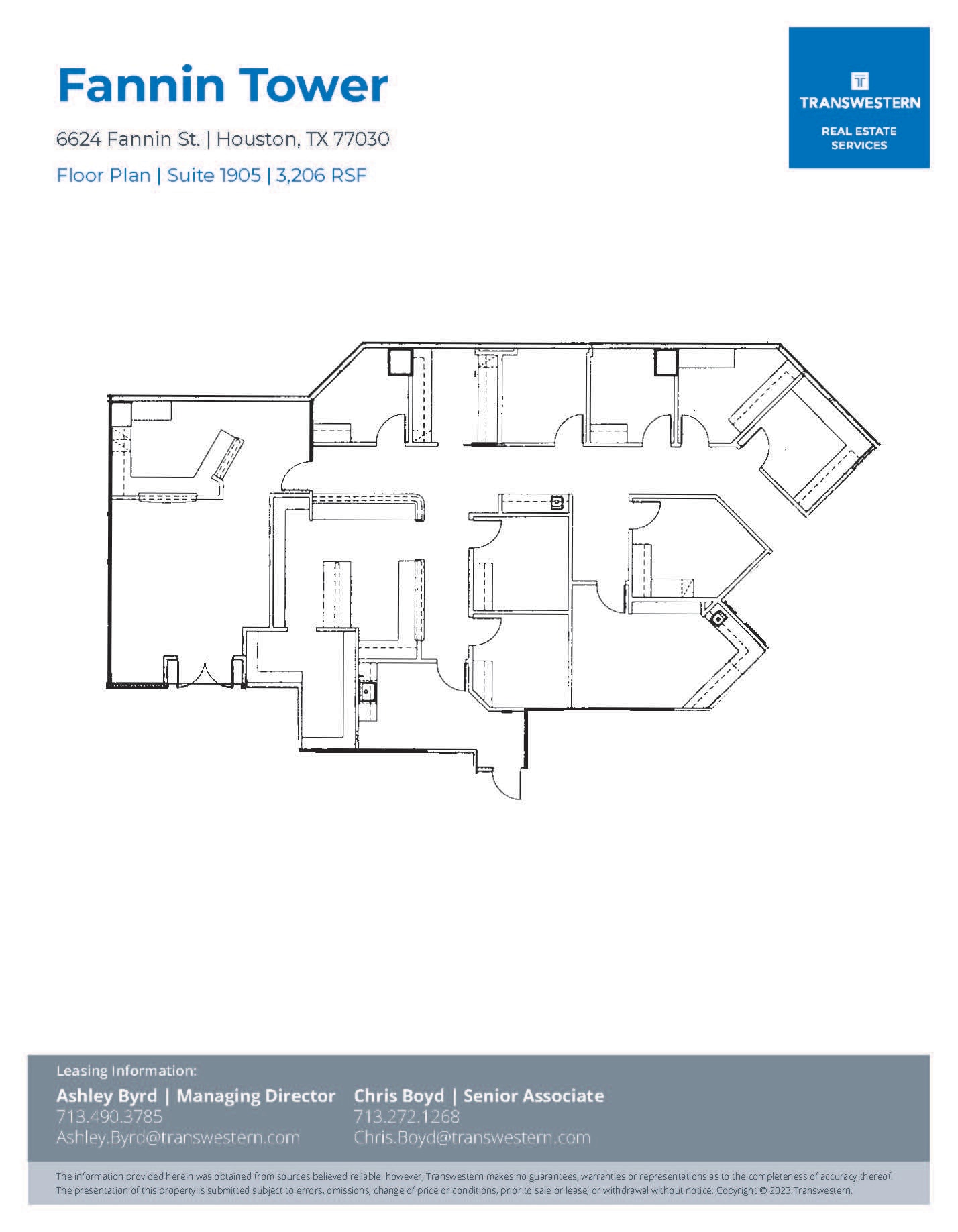 6624 Fannin St, Houston, TX à louer Plan d’étage– Image 1 sur 1