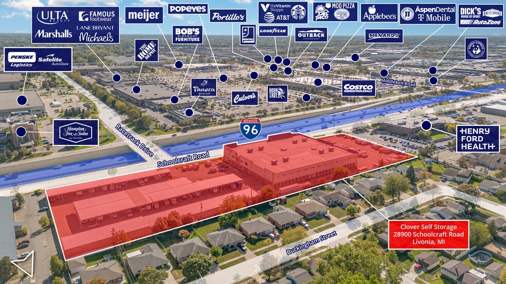 28900 Schoolcraft Rd, Livonia, MI à vendre - Photo de l’immeuble – Image 1 sur 19