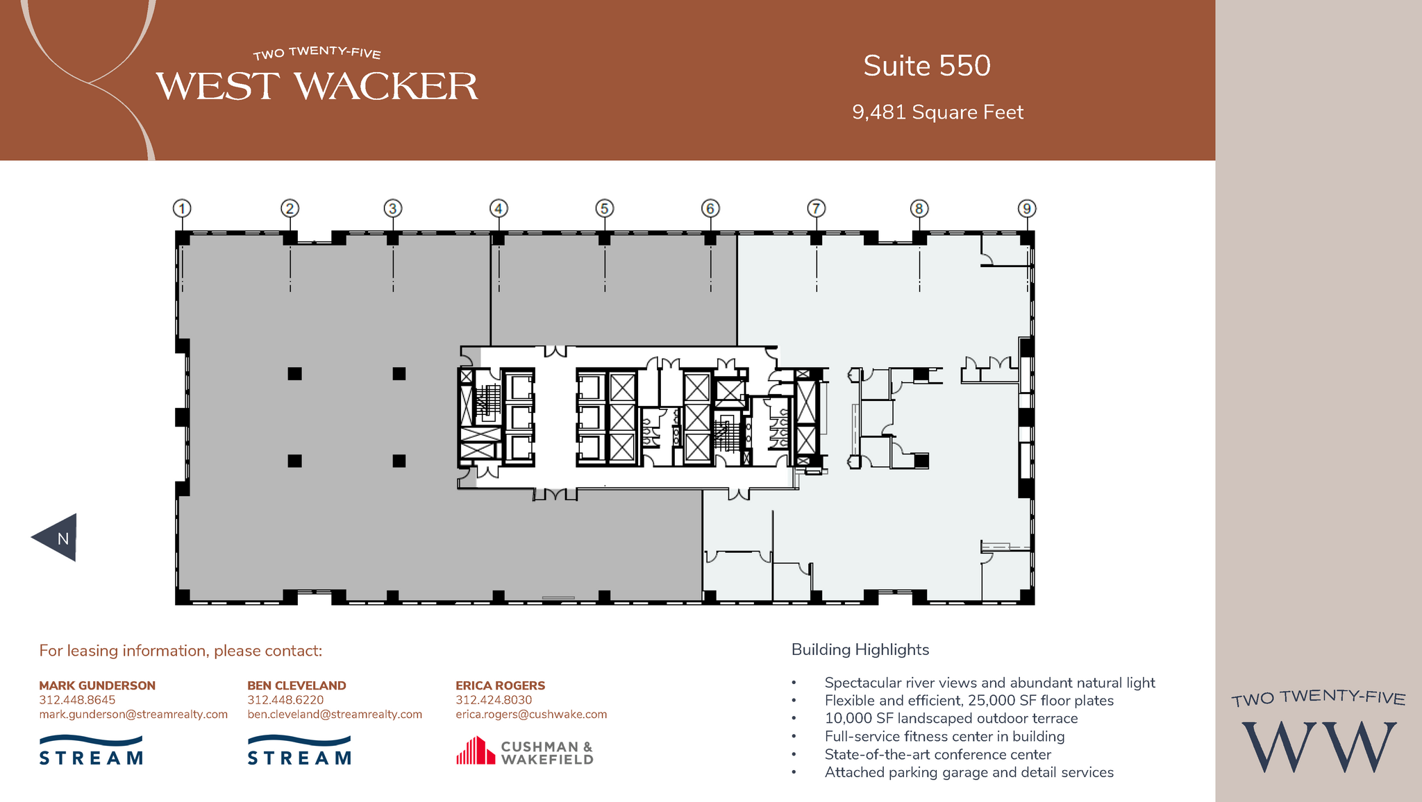 225 W Wacker Dr, Chicago, IL à louer Plan d’étage– Image 1 sur 1