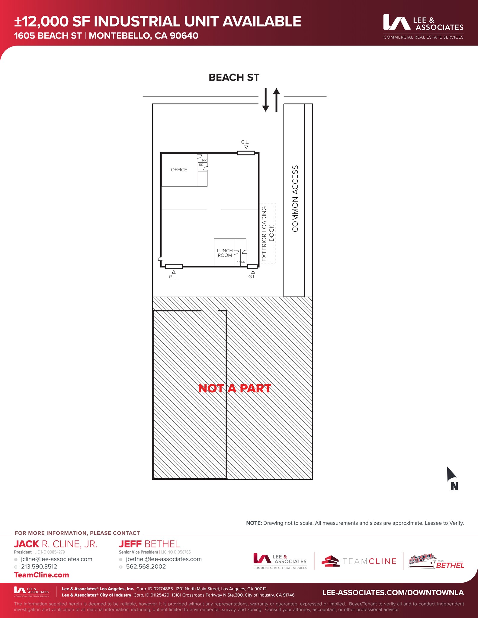 1605 Beach St, Montebello, CA à louer Plan de site– Image 1 sur 3