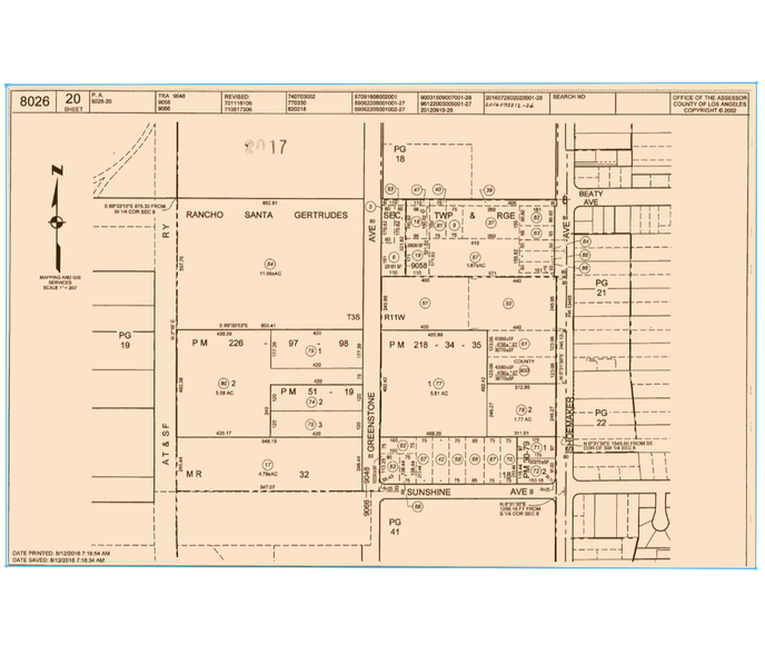 11811 Greenstone, Santa Fe Springs, CA à vendre - Plan cadastral – Image 2 sur 2