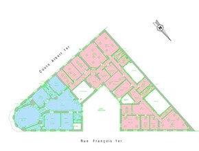 1 Rue François Ier, Paris à louer Plan d’étage– Image 1 sur 1