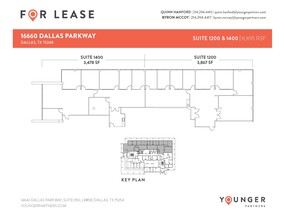 16610 N Dallas Pky, Dallas, TX à louer Plan d’étage– Image 2 sur 3