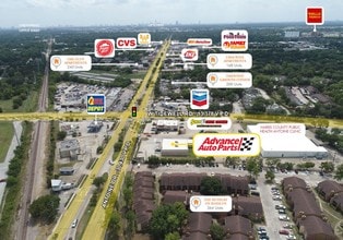 5817 Antoine Dr, Houston, TX - VUE AÉRIENNE vue de carte