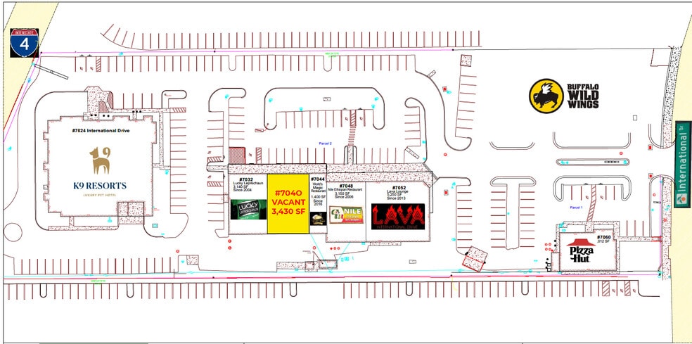 7036-7336 International Dr, Orlando, FL à louer - Plan de site – Image 2 sur 9