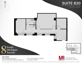 8 S Michigan Ave, Chicago, IL à louer Plan d’étage– Image 1 sur 7