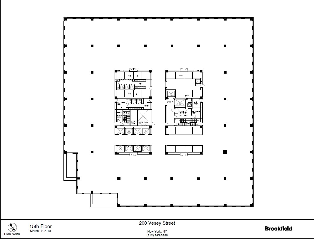 200 Vesey St, New York, NY à louer Plan d’étage– Image 1 sur 1