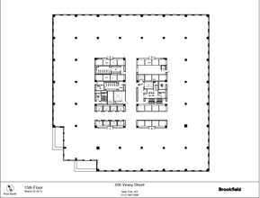 200 Vesey St, New York, NY à louer Plan d’étage– Image 1 sur 1
