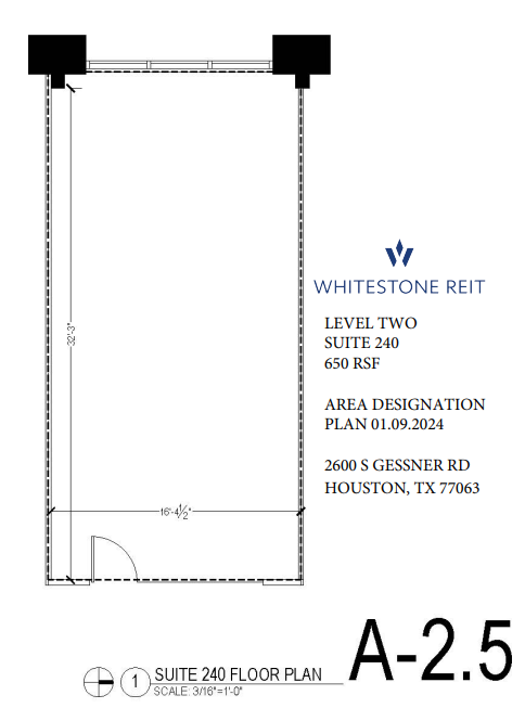 2600 S Gessner Rd, Houston, TX à louer Plan d’étage– Image 1 sur 1