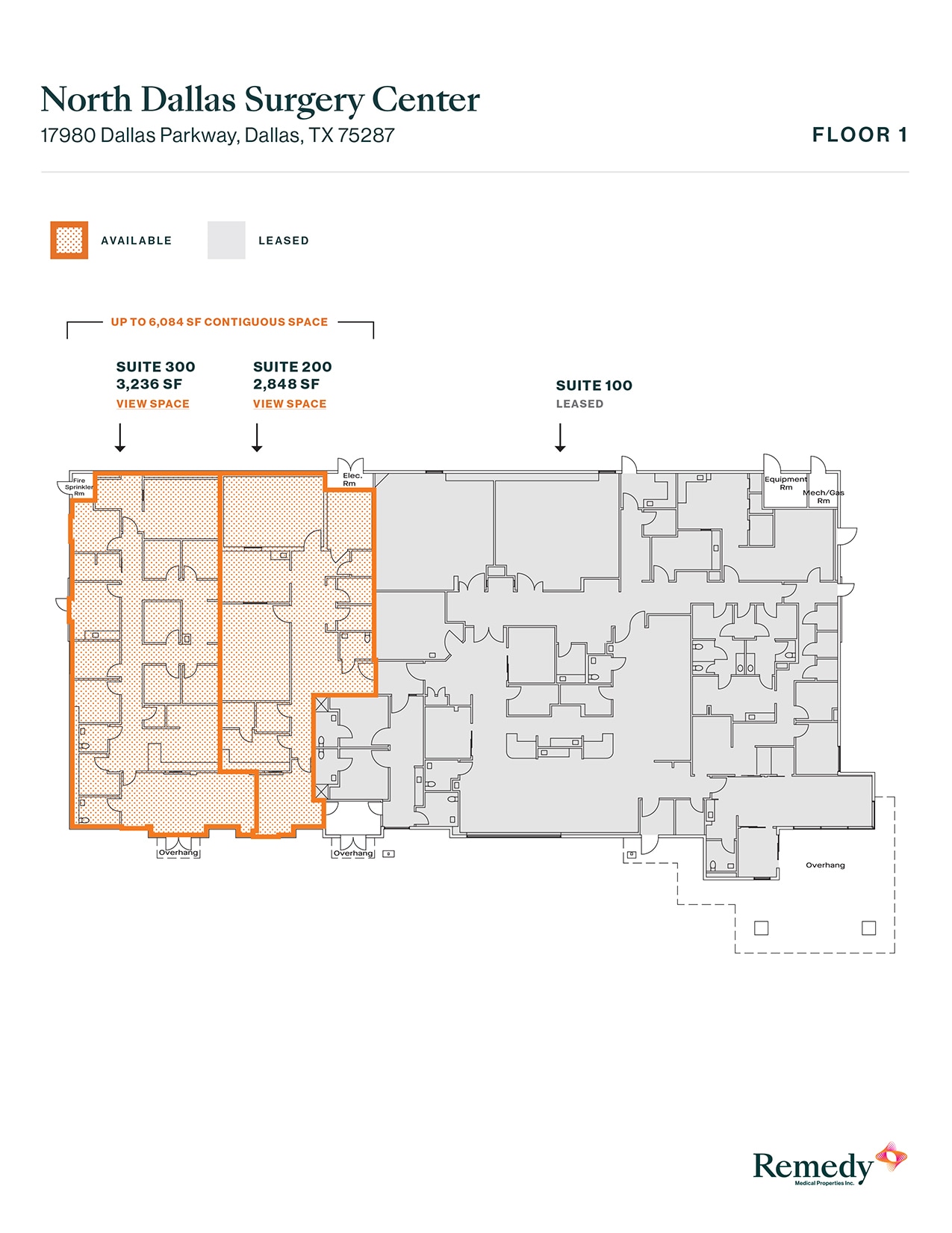 17980 Dallas Pky, Dallas, TX à louer Plan d’étage– Image 1 sur 1