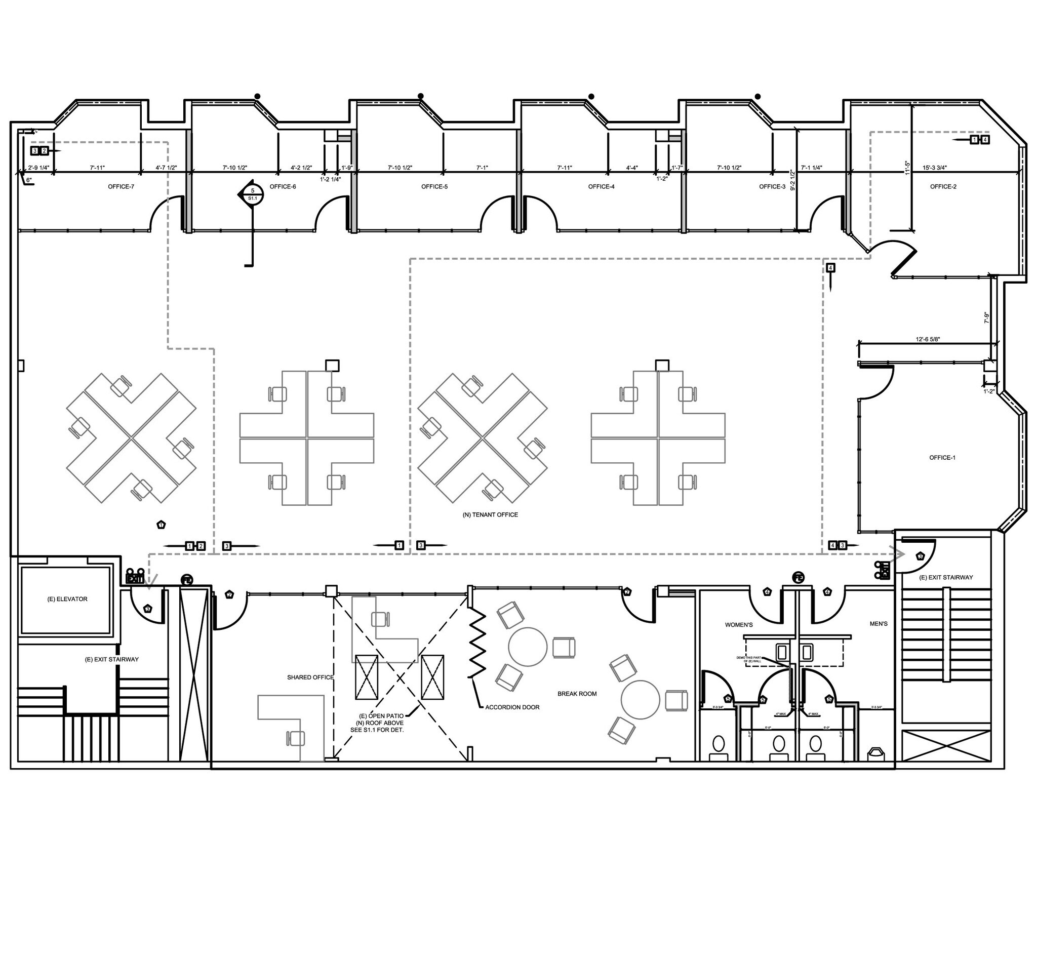 100 E Broadway Ave, Eugene, OR à louer Plan d’étage– Image 1 sur 5