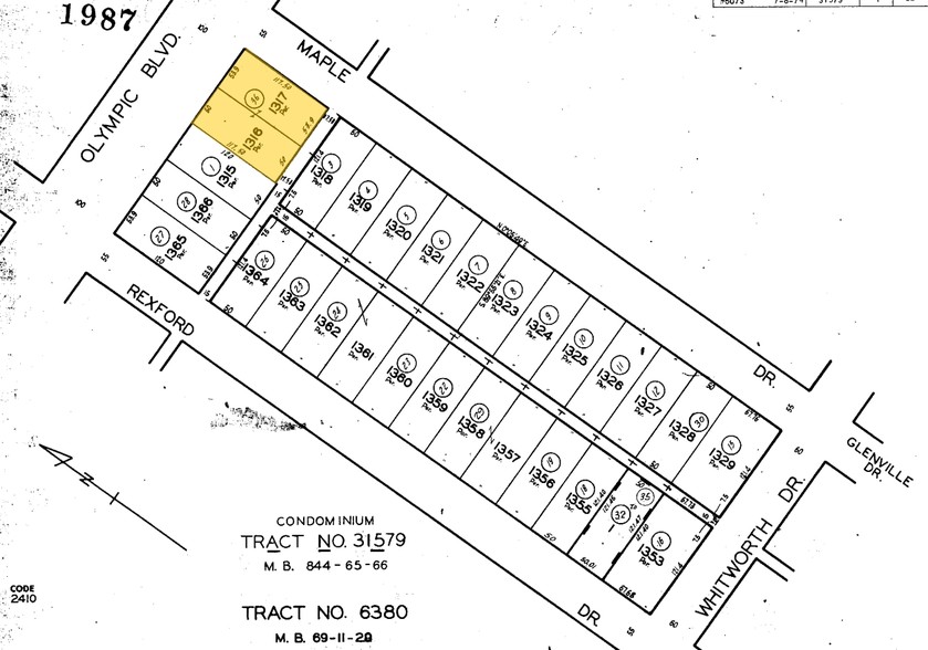 9230 W Olympic Blvd, Beverly Hills, CA à louer - Plan cadastral – Image 2 sur 9