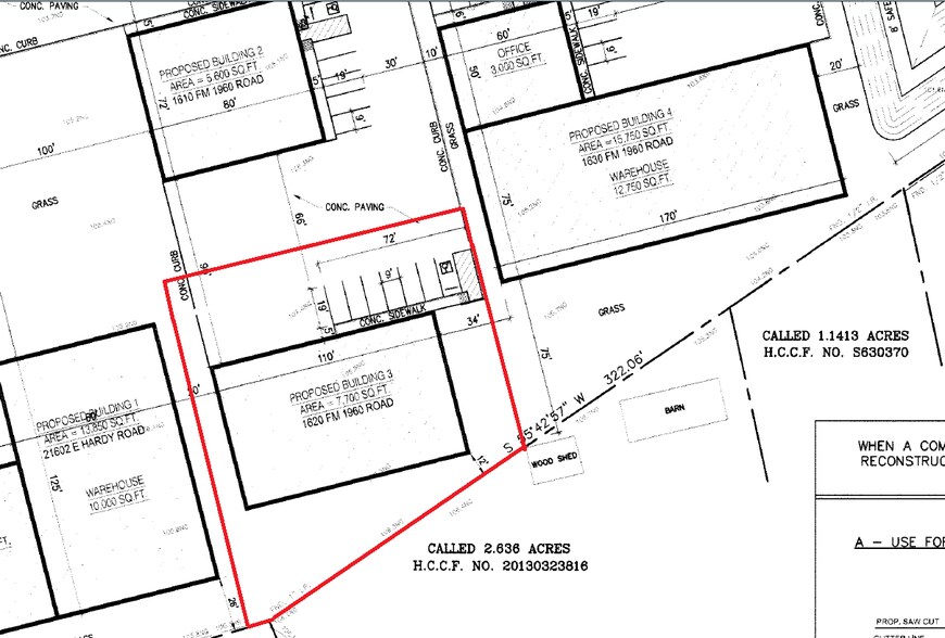 1620 FM 1960 Rd, Houston, TX à louer - Plan cadastral – Image 2 sur 8