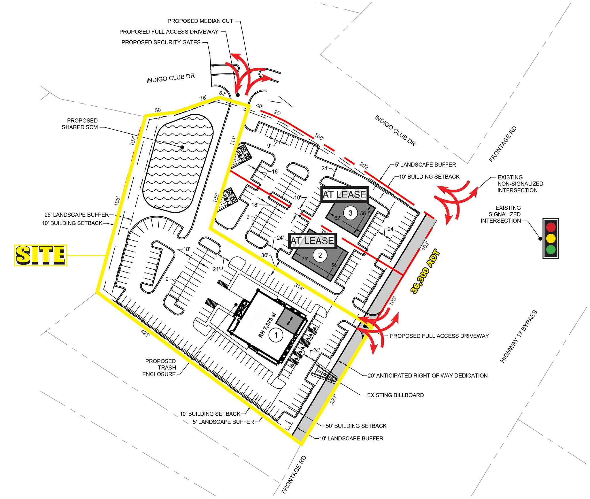 11500 Highway 17 Byp, Murrells Inlet, SC à louer Plan de site– Image 1 sur 4