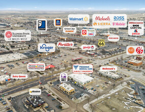 1531 E College Ave, Normal, IL - VUE AÉRIENNE  vue de carte