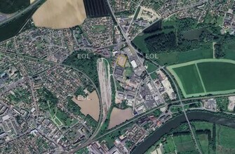 Persan - Vue aérienne vue de carte