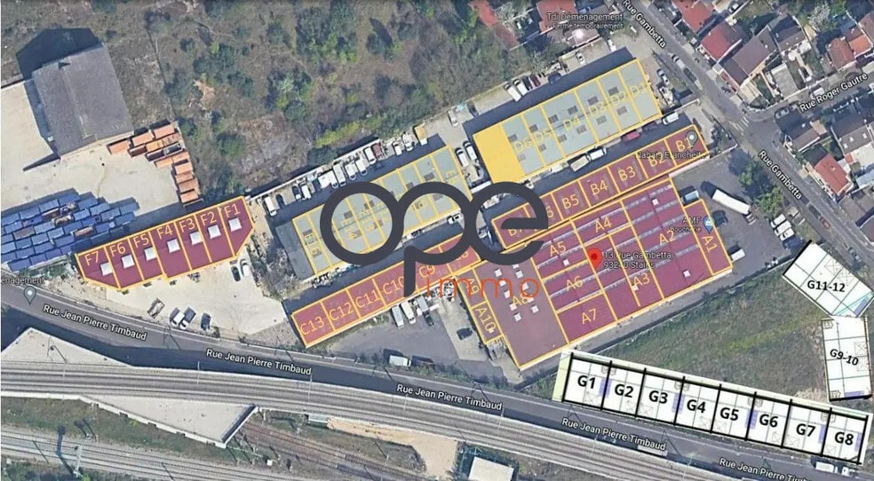 Local d’activités dans Stains à louer - Plan de site – Image 1 sur 2