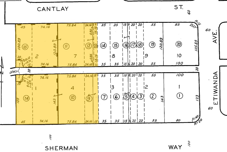 18341 Sherman Way, Reseda, CA à vendre - Plan cadastral – Image 3 sur 16