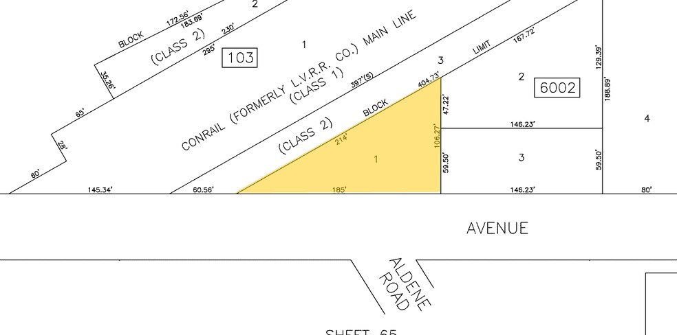 640 W 1st Ave, Roselle, NJ à vendre - Plan cadastral – Image 2 sur 2