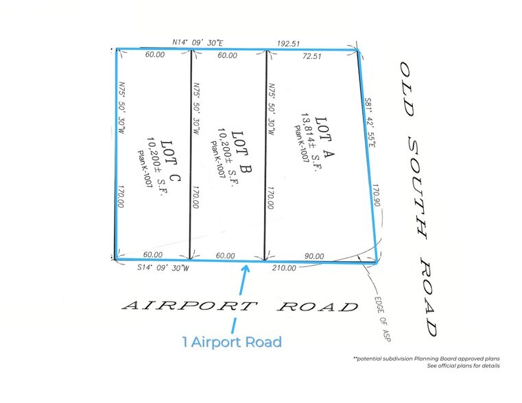 1 Airport Rd, Nantucket, MA à vendre - Plan de site – Image 3 sur 5