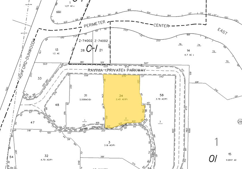 2 Ravinia Dr, Atlanta, GA à louer - Plan cadastral – Image 2 sur 51