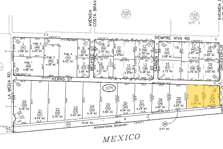 8917 Kerns St, San Diego, CA à louer - Plan cadastral – Image 2 sur 2
