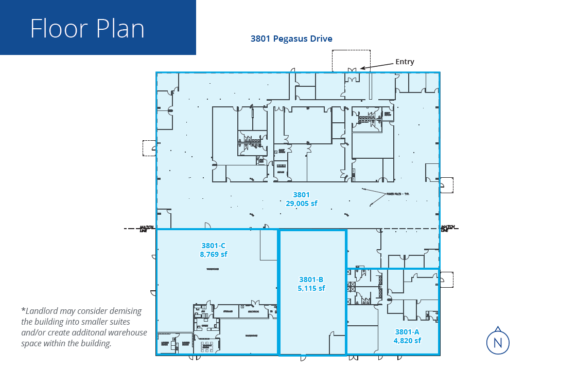 3801 Pegasus Dr, Bakersfield, CA à louer Plan d’étage– Image 1 sur 1