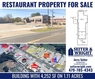 Plus de détails pour 921 W Center St, Greenwood, AR - Local commercial à vendre
