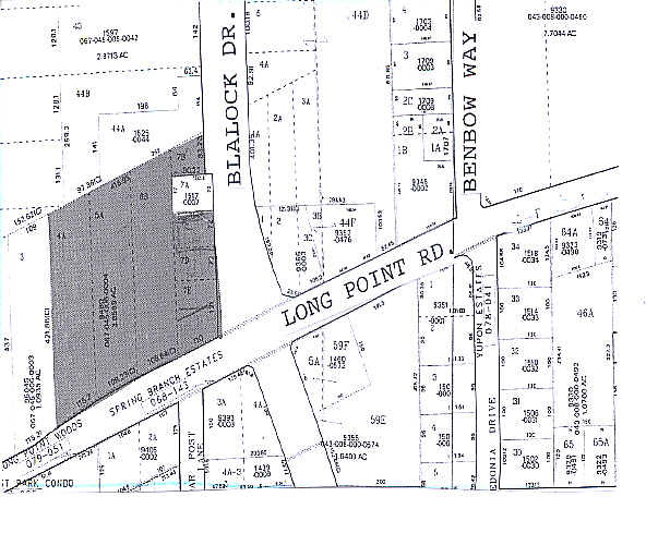 9414-9486 Long Point Rd, Houston, TX à louer - Plan cadastral – Image 2 sur 2