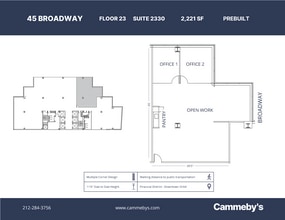 45 Broadway, New York, NY à louer Plan d’étage– Image 1 sur 5